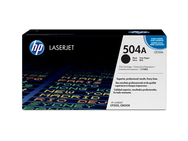 HP 504A - Svart original LaserJet tonerpatron (CE250A) for Color C...