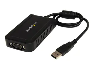 StarTech.com USB to VGA Adapter 1920x1200 - External Video &amp; Graphics Card - Dual Monitor Display Adapter - Supports Windows (USB2VGAE3) - USB/VGA-adapter - USB til HD-15 (VGA) - TAA-samsvar - 50 cm