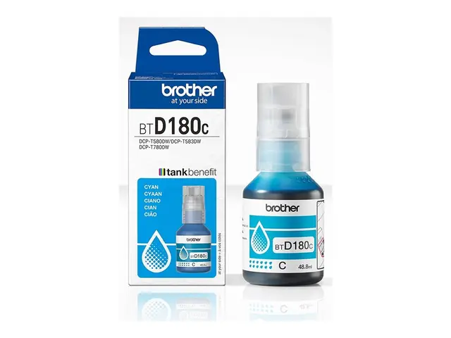 Brother BTD180C - Cyan original blekkrefill for DCP-T580DW