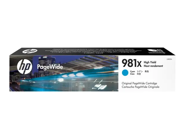 HP 981X - 116 ml - Høy ytelse - cyan - original - PageWide - blekk...