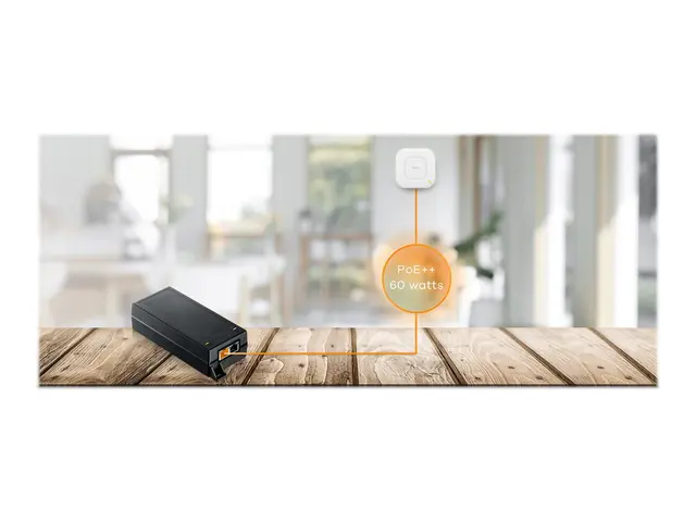 Zyxel PoE12-60W - Strøminjektor - AC 100-240 V - 60 watt