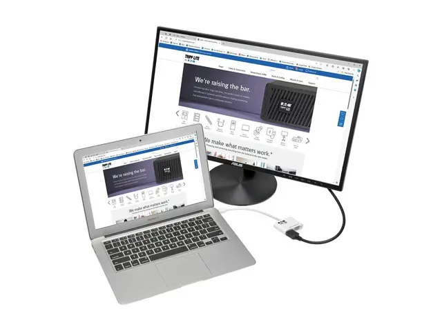 Eaton Tripp Lite Series 6in Mini DisplayPort to HDMI VGA 4K Adapte...