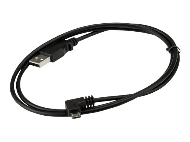 StarTech.com 1m 3 ft Micro-USB Charge-and-Sync Cable - Right-Angle...