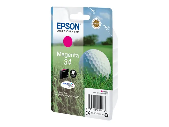 Epson 34 - 4.2 ml - magenta - original - blekkpatron - for WorkFor...