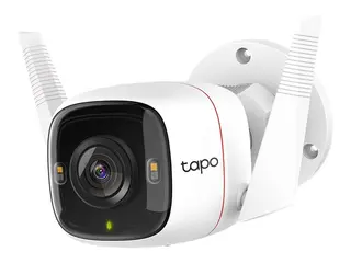 Tapo C320WS V1 - Nettverksoverv&#229;kingskamera utend&#248;rs - st&#248;vsikker / v&#230;rsikker - farge (Dag og natt) - 4 MP - 2560 x 1440 - 1440p - fastfokal - lyd - tr&#229;dl&#248;s - Wi-Fi - GbE - H.264 - DC 9 V