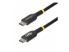 StarTech.com 2m USB C Charging Cable, USB-IF Certified USB-C Cable, 240W USB type C-kabel - 24 pin USB-C til 24 pin USB-C - 2 m