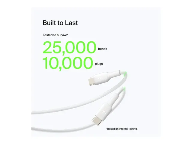Belkin BoostCharge - USB-kabel USB-C (hann) til USB 15 cm hvit