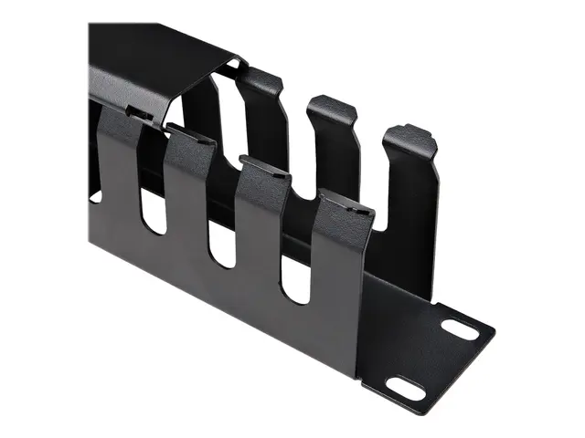 StarTech.com 1U Horizontal Finger Duct Rack Cable Management Panel...