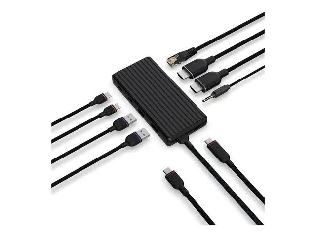 Unisynk - dokkingstasjon USB-C 2 x HDMI 1GbE