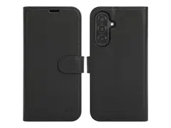 iiglo - Lommebok for mobiltelefon - 2-i-1 polyuretanlær - svart - for Samsung Galaxy A36