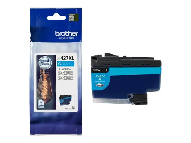 Brother LC427XLC - Høykapasitets cyan original blekkpatron for HL-...
