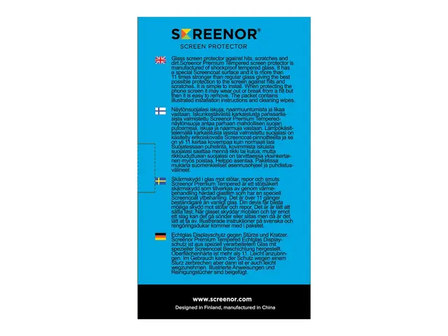 Screenor - Skjermbeskyttelse for mobiltelefon glass Apple iPhone 1...