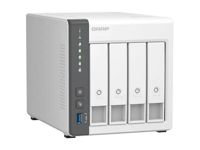 QNAP TS-433 - NAS-server 4 brønner SATA 6Gb/s RAID 0, 1, 5, 6, 10,...