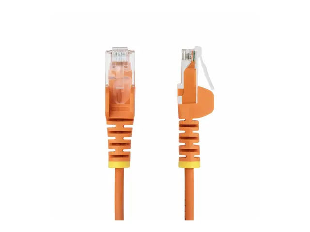 StarTech.com 7m Orange Slim CAT6 Ethernet Cable, Snagless, 28AWG, ...