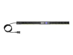 Eaton G4 - Strømfordelerenhet (kan monteres i rack) AC 200-240 V - 3.7 kW - enkeltfase - Ethernet 10/100/1000 - inngang: IEC 60320 C20 16A - utgangskontakter: 24 (12 x IEC 60320 C13, 12 x IEC 60320 C39) - 0U - 3 m kabel - svart