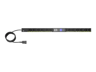 Eaton G4 - Strømfordelerenhet (kan monteres i rack) AC 200-240 V - 3.7 kW - enkeltfase - Ethernet 10/100/1000 - inngang: IEC 60320 C20 16A - utgangskontakter: 24 (12 x IEC 60320 C13, 12 x IEC 60320 C39) - 0U - 3 m kabel - svart