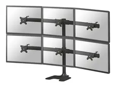 Neomounts FPMA-D700DD6 - Stativ - for 6 LCD-skjermer svart - skjermst&#248;rrelse: 10&quot;-27&quot; - skrivebordsstativ, skrivebordsmonterbar