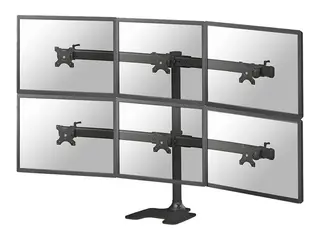 Neomounts FPMA-D700DD6 - Stativ - for 6 LCD-skjermer svart - skjermst&#248;rrelse: 10&quot;-27&quot; - skrivebordsstativ, skrivebordsmonterbar