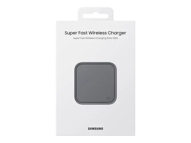 Samsung EP-P2400 - Trådløs ladepute - 15 watt - 2.77 A - AFC - mør...
