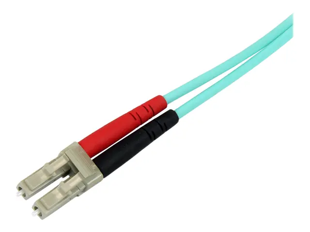 StarTech.com Aqua OM4 Duplex Multimode Fiber - 16 ft / 5m 100 Gb 5...