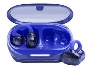 JBL Soundgear Clips - True wireless-hodetelefoner med mikrofon åpent øre - clip-on - Bluetooth - blå