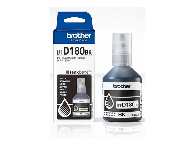 Brother BTD180BK - Svart original blekkrefill for DCP-T580DW