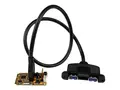 StarTech.com 2 Port SuperSpeed Mini PCI Express USB 3.0 Adapter Card w/ Bracket Kit and UASP Support Dual Port Mini PCIe USB 3 Card (MPEXUSB3S22B) - USB-adapter - PCIe Mini Card - USB 3.0 x 2