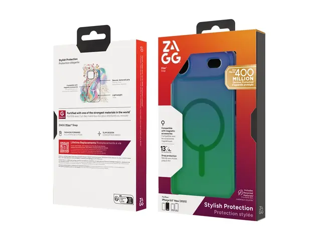 ZAGG Milan Snap - Baksidedeksel for mobiltelefon MagSafe-samsvar g...