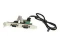 StarTech.com Motherboard Serial Port Internal - 2 Port - Bus Powered - FTDI USB to Serial Adapter - USB to RS232 Adapter (ICUSB232INT2) - Seriell adapter - USB - RS-232 x 2