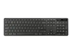 Targus EcoSmart - Tastatur - full size bakteriedrepende middel - trådløs - Bluetooth 5.0, 2.4 GHz - QWERTY - Storbritannia - svart