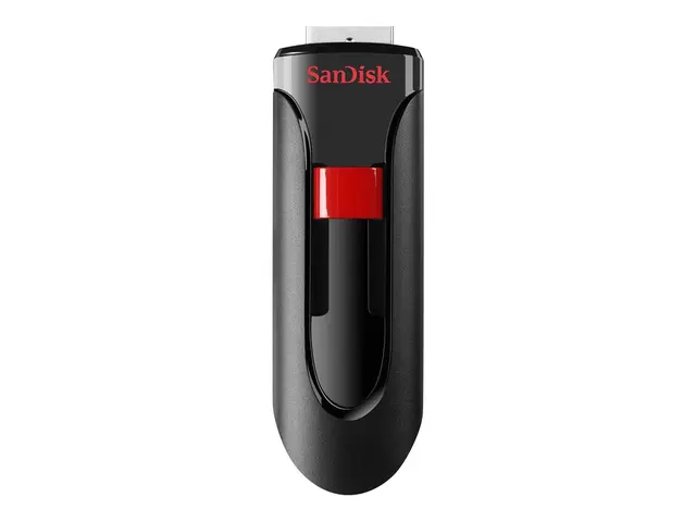 SanDisk Cruzer Glide - USB-flashstasjon - 256 GB - USB 2.0 - svart...