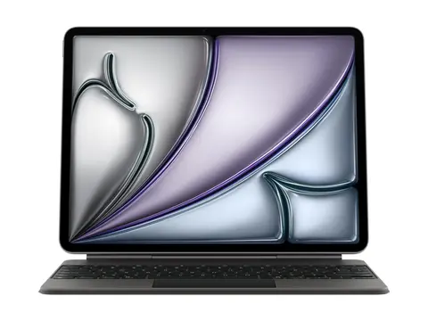 Apple Magic Keyboard - Tastatur og folioveske med styrepute - Apple Smart connector - QWERTY - Internasjonal engelsk / kanadisk fransk - svart - for 13-inch iPad Air (M2, M3)