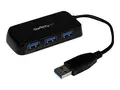 STARTECH.COM ST4300MINU3B 4 Port SuperSpeed Mini USB 3.0 Hub – Black