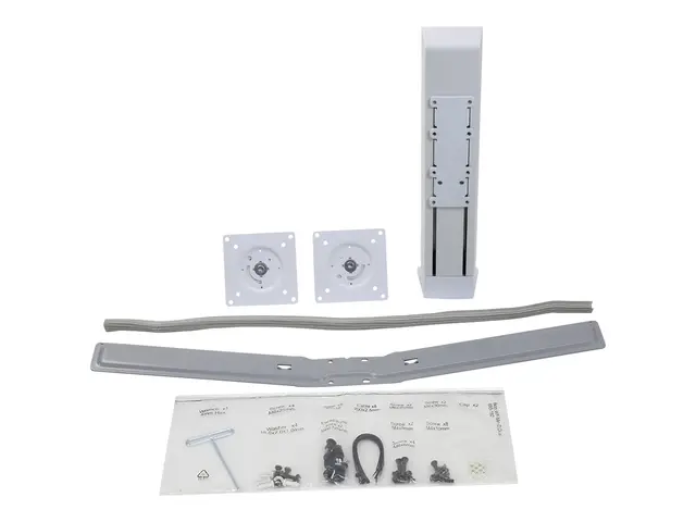 Ergotron WorkFit - Dobbelskjermsett hvit