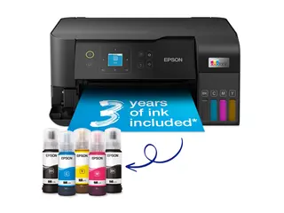 Epson EcoTank ET-2840 - Multifunksjonsskriver farge - ink-jet - ITS - A4 (medie) - opp til 15 spm (trykking) - 100 ark - Wi-Fi, USB - svart