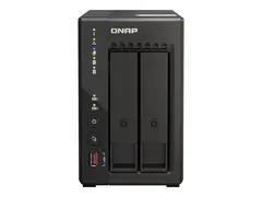 QNAP TS-253E - NAS-server - 2 br&#248;nner - SATA 6Gb/s RAID 0, 1, 5, 6, 10, 50, JBOD, 60 - RAM 8 GB - 2.5 Gigabit Ethernet - iSCSI st&#248;tte