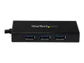 StarTech.com USB 3.0 Hub with Gigabit Ethernet Adapter 3 Port - NIC - USB Network / LAN Adapter - Windows &amp; Mac Compatible (ST3300GU3B) - hub - 3 porter