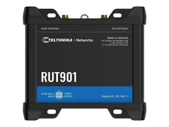 Teltonika RUT901 - Trådløs ruter 3-portssvitsj - PPP 2,4 GHz - DIN...