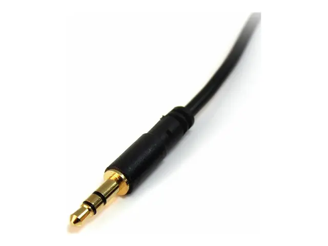 StarTech.com 6 ft Slim 3.5mm Stereo Audio Cable - M/M Male to for ...