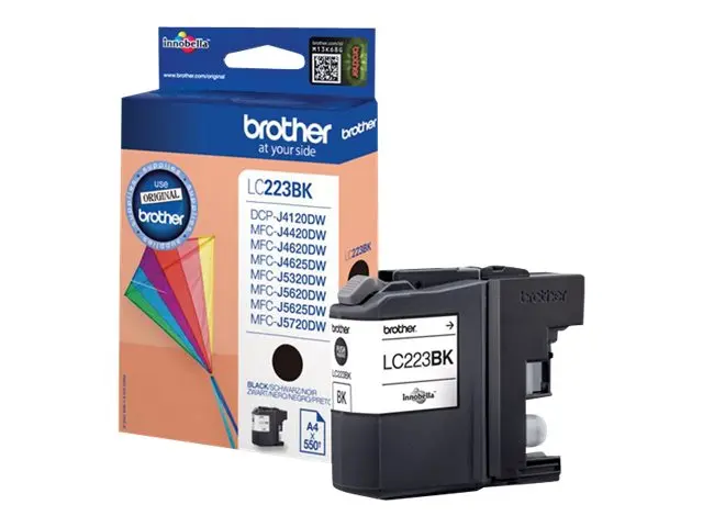 Brother LC223BK - Svart original blekkpatron for DCP-J4120DW, DCP-...