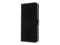 Insmat - Lommebok for mobiltelefon - lær, polykarbonat, kartong+papir+aluminiumsfolie, bomullssting svart - for Honor X6a
