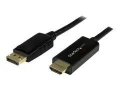 StarTech.com 5m (16 ft) DisplayPort to HDMI Adapter Cable 4K DisplayPort to HDMI Converter Cable - Computer Monitor Cable (DP2HDMM5MB) - Adapterkabel - DisplayPort hann til HDMI hann - 5 m - 4K-støtte