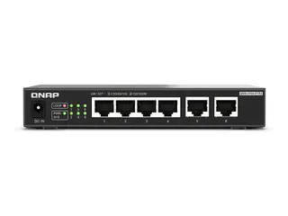 QNAP QSW-2104-2T-R2 - Switch - ikke-styrt 4 x 100/1000/2.5G + 2 x 100/1000/2.5G/5G/10GBase-T - stasjonær