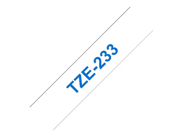Brother TZe-233 - Blått på hvitt Rull (1,2 cm x 8 m) 1 kassett(er)...