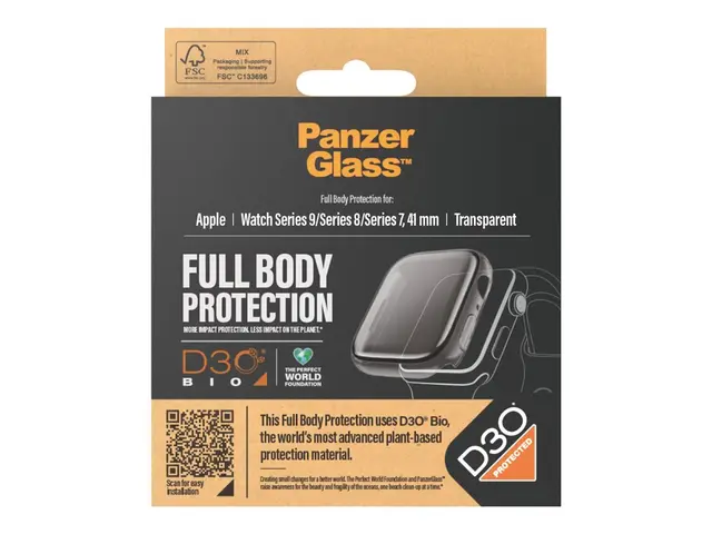 PanzerGlass - Skjermbeskyttelse for smart armbåndsur helkroppsbesk...