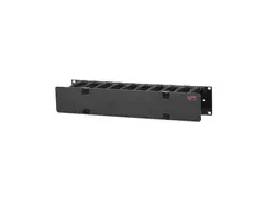 APC Horizontal Cable Manager Single-Sided with Cover Rack-kabelf&#248;ringssett - svart - 2U - 19&quot; - TAA-samsvar - for P/N: SMT750RM2UCNC, SMTL2K2RM2UCLNC, SMTL3KRM2UCL, SRTL3KRM1UWC, SRTL5KRM2UT-HW