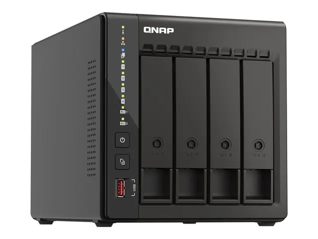 QNAP TS-453E - NAS-server 4 brønner SATA 6Gb/s RAID 0, 1, 5, 6, 10...