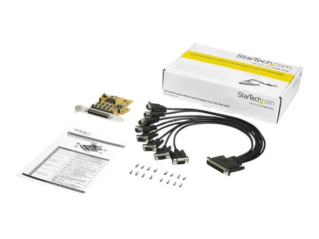 Startech 8-Port PCI Express RS232 Serial Adapter Card, PCIe 16C105...