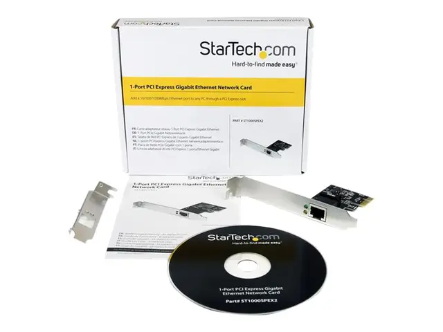 StarTech.com 1 Port PCIe Gigabit Network Server Adapter NIC Card -...