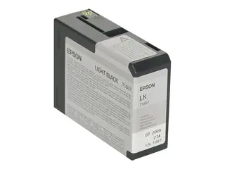 Epson T580 - 80 ml - lys svart - original blekkpatron - for Stylus Pro 3800, Pro 3880